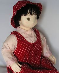 Plump girl doll